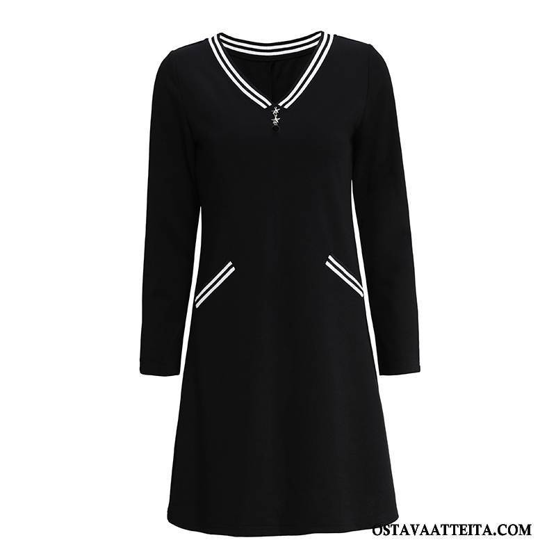 Plus Size Vaatteet Naisten Naisille Suuri Koko Pullover Niitti Musta Pitkät Hihat