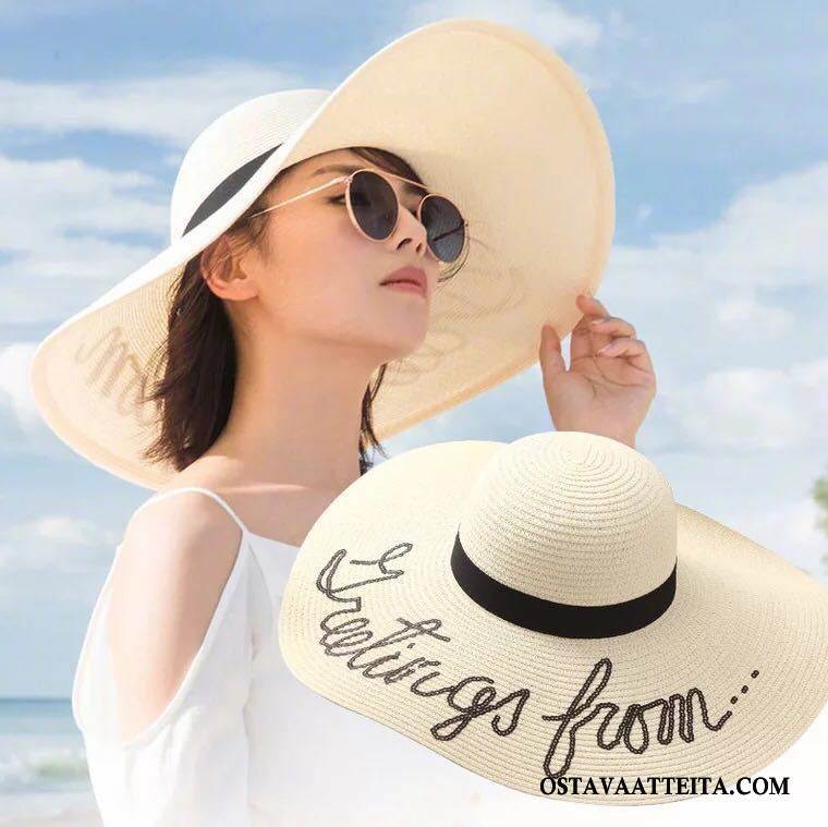 Hattu Naisten Aurinkovoiteet Ranta Suuri Matkustaminen Shade Aurinkohattu