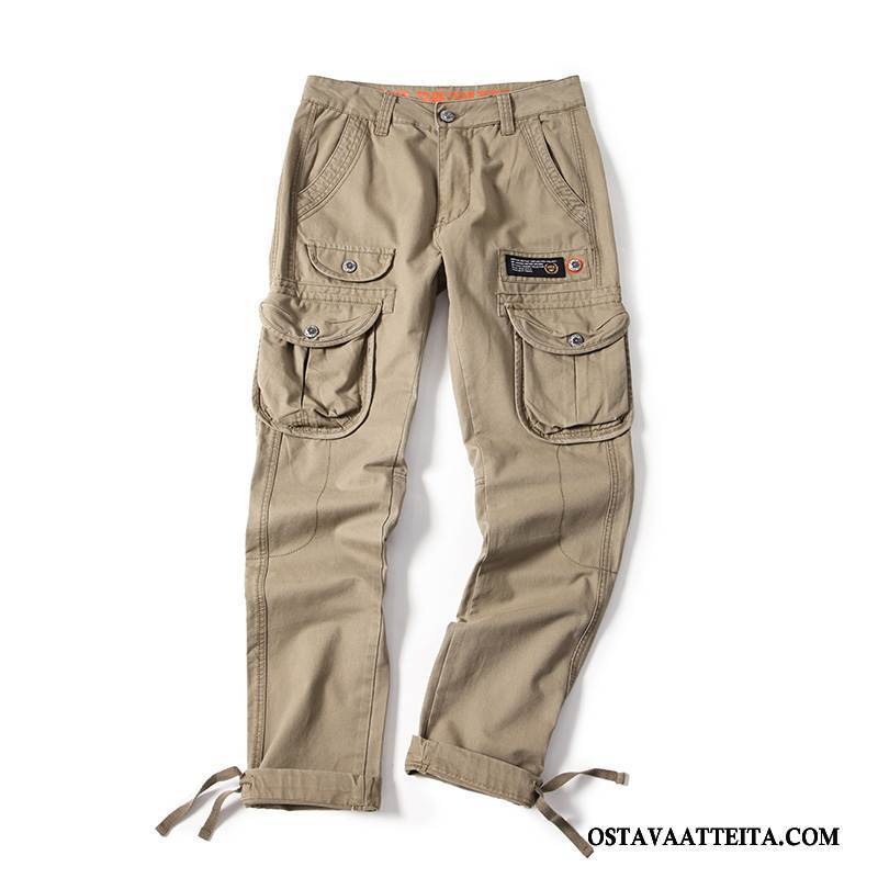 Housut Miesten Cargo Housut Miehille Muoti Syksy Suuntaus Casual Housut