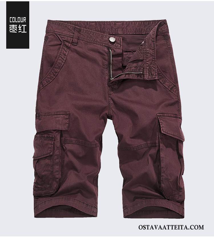 Housut Miesten Valkoinen Cargo Khaki Uusi Shortsit