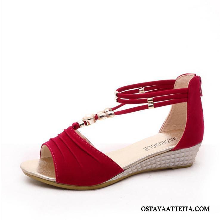 Sandaalit Naisten Kesä Mukavat Rooma Kengät Naisille Kiilakorkokengät