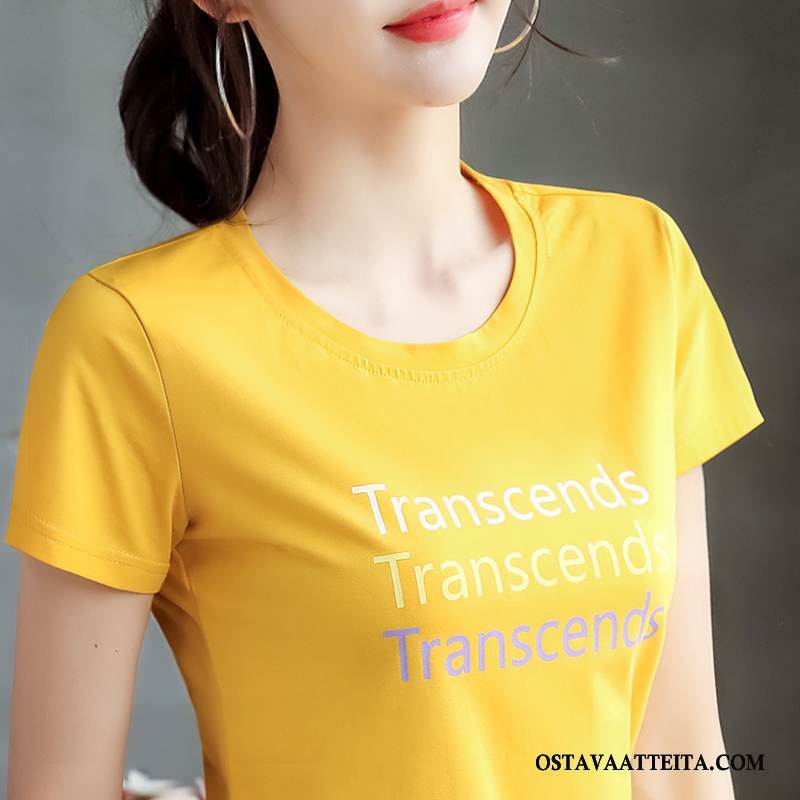 T-paidat Naisten Trendi Naisille Puuvilla Uusi Lyhythihainen Tiukka