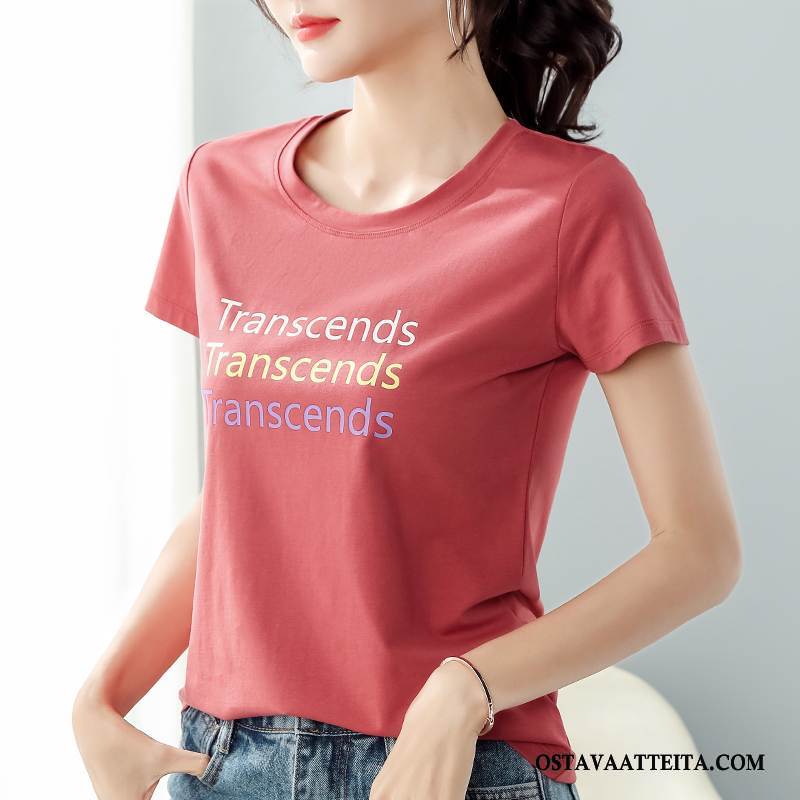 T-paidat Naisten Trendi Naisille Puuvilla Uusi Lyhythihainen Tiukka