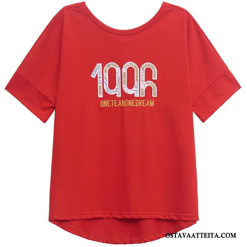 T-paidat Naisten Korkea Opiskelija Uusi Punainen Lyhythihainen T-paita